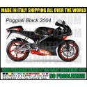 RS 125 2004 REPLICA POGGIALI BLACK LIVREA COMPATIBILE